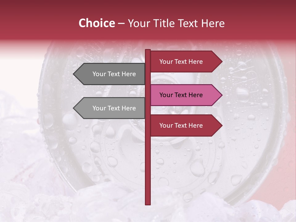 Can White Droplets PowerPoint Template