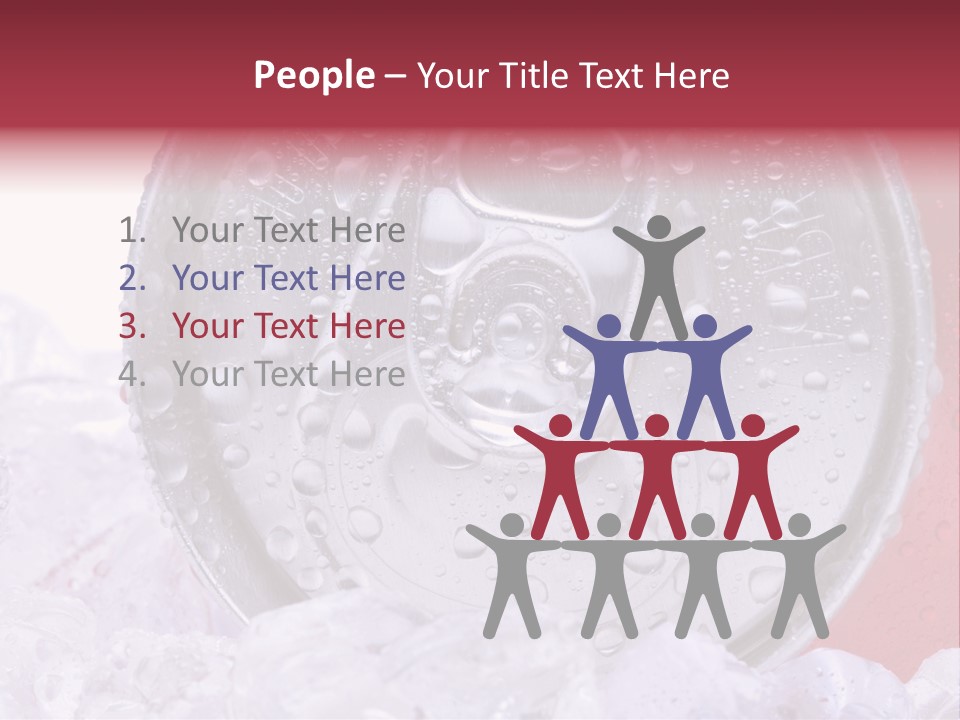Can White Droplets PowerPoint Template