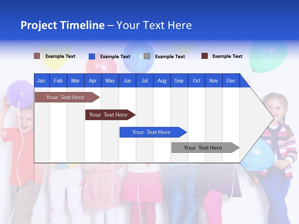 Years Seven Caucasian PowerPoint Template