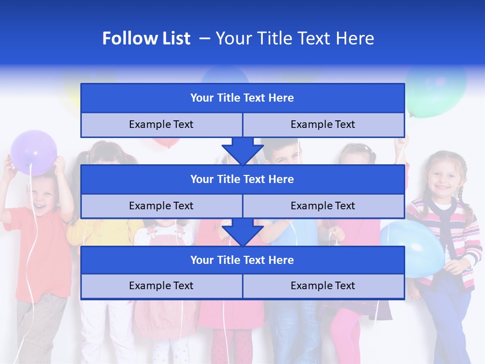 Years Seven Caucasian PowerPoint Template