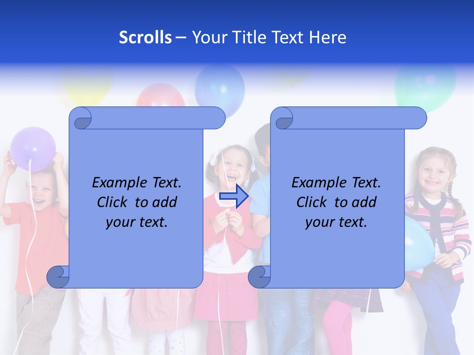 Years Seven Caucasian PowerPoint Template