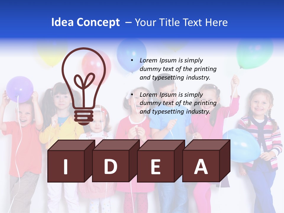 Years Seven Caucasian PowerPoint Template