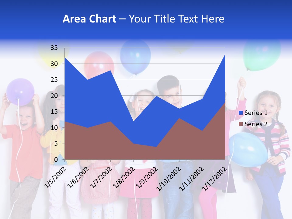 Years Seven Caucasian PowerPoint Template