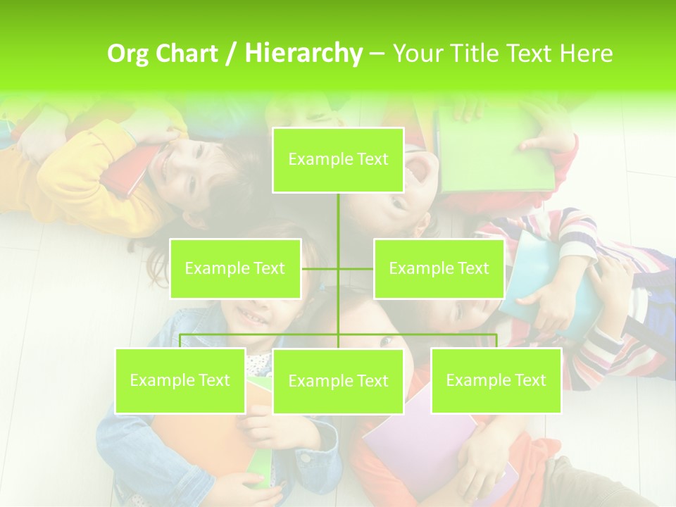 Cute Children Girls PowerPoint Template