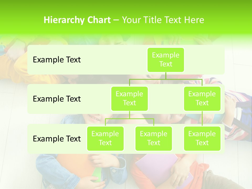 Cute Children Girls PowerPoint Template