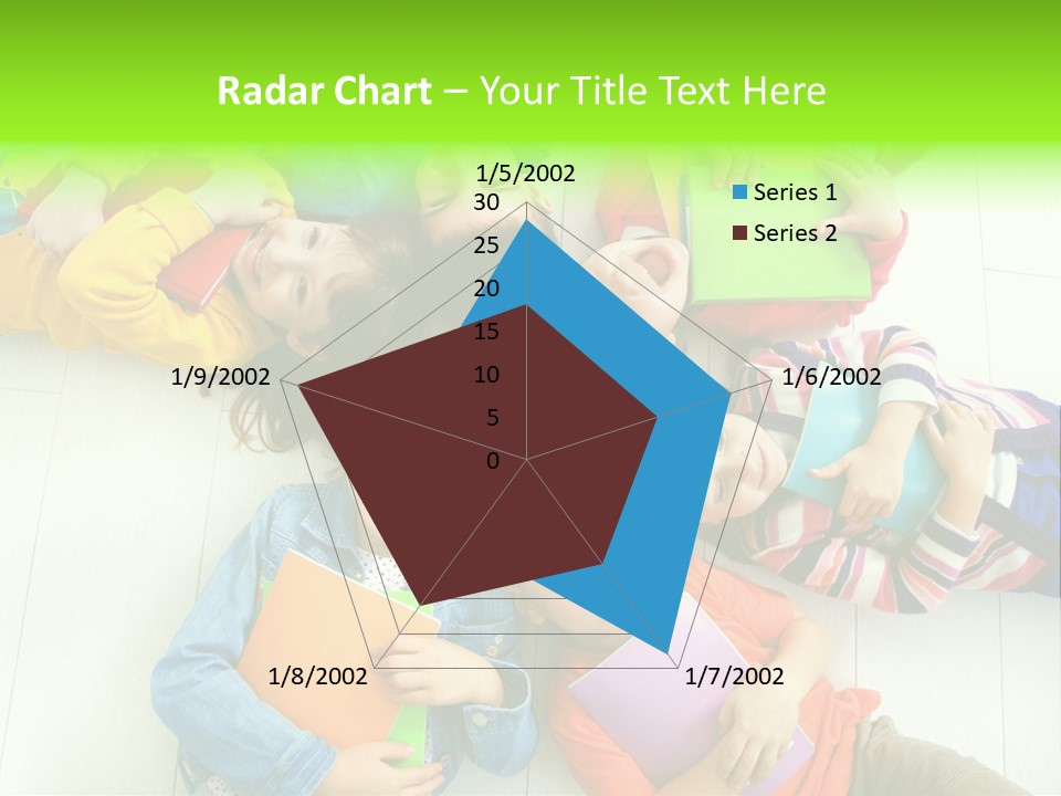 Cute Children Girls PowerPoint Template