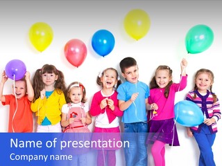 Balloon Years Birthday PowerPoint Template