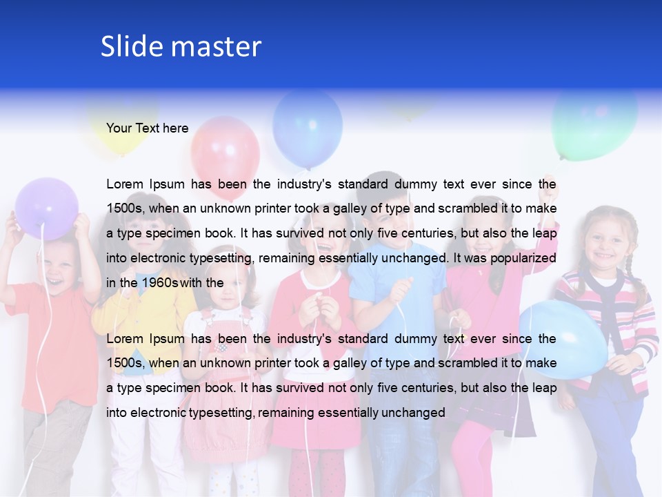 Balloon Years Birthday PowerPoint Template