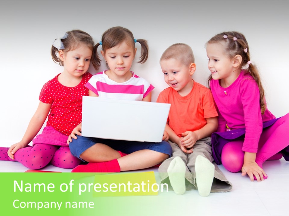 People Toddler Offspring PowerPoint Template