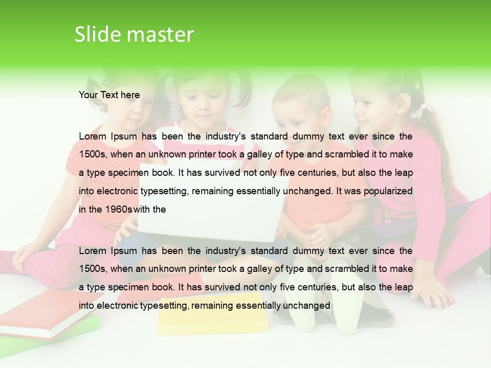 People Toddler Offspring PowerPoint Template