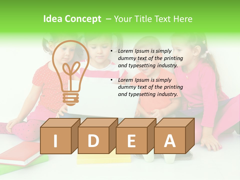 People Toddler Offspring PowerPoint Template