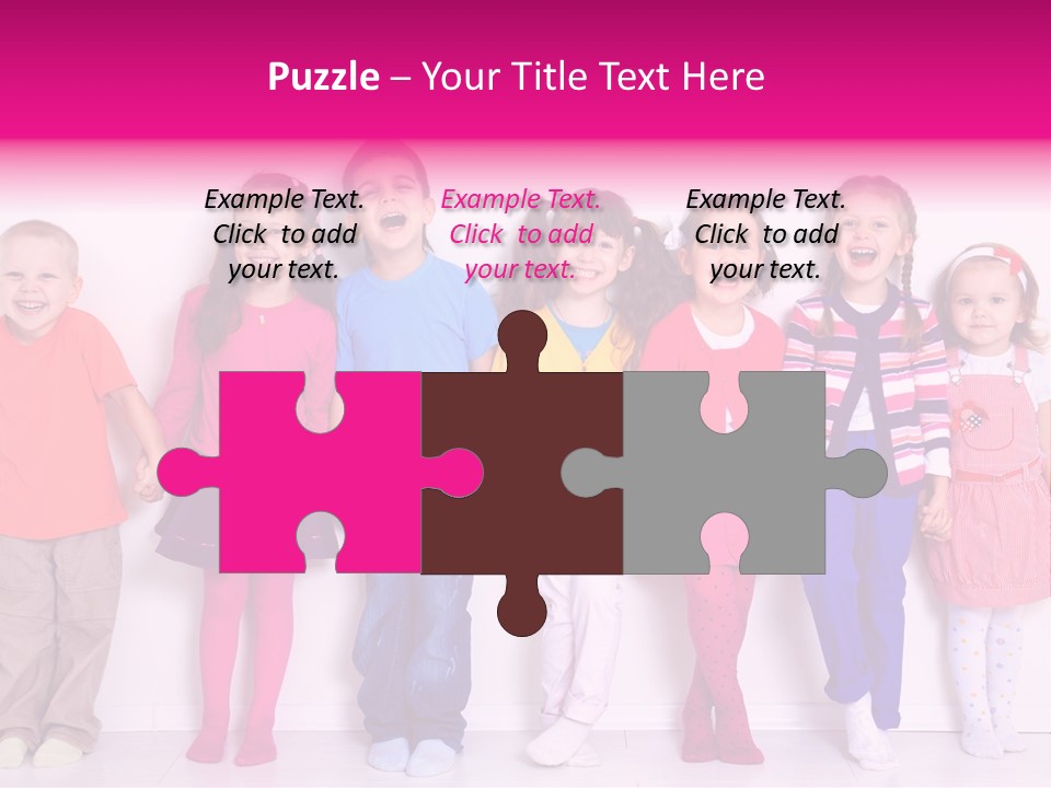 Boys Line Celebration PowerPoint Template