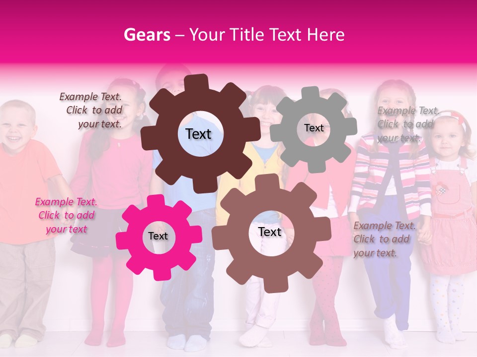 Boys Line Celebration PowerPoint Template