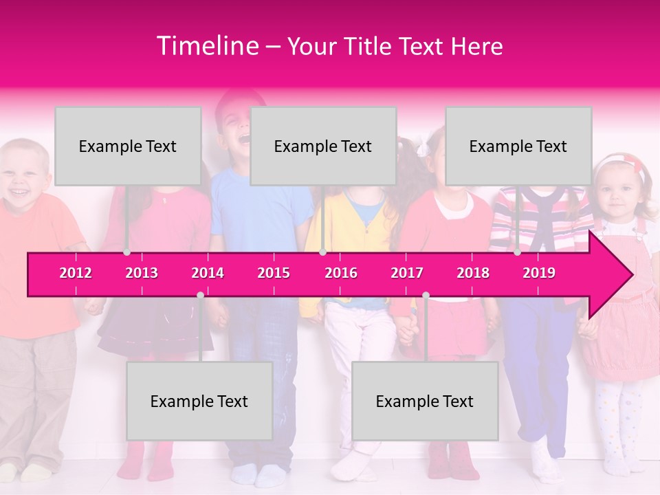 Boys Line Celebration PowerPoint Template