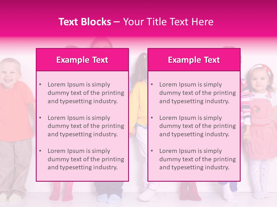 Boys Line Celebration PowerPoint Template