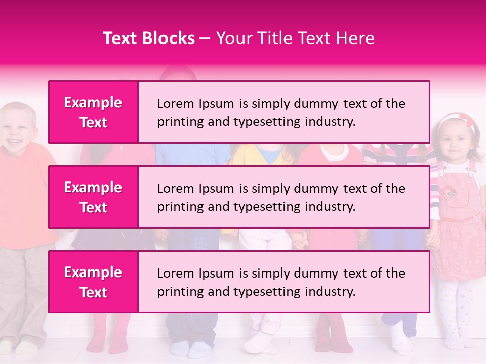 Boys Line Celebration PowerPoint Template