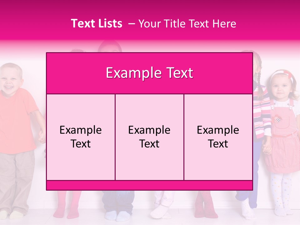 Boys Line Celebration PowerPoint Template