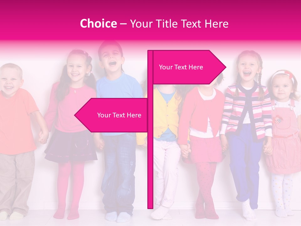 Boys Line Celebration PowerPoint Template