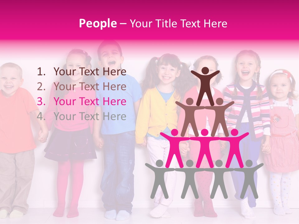 Boys Line Celebration PowerPoint Template