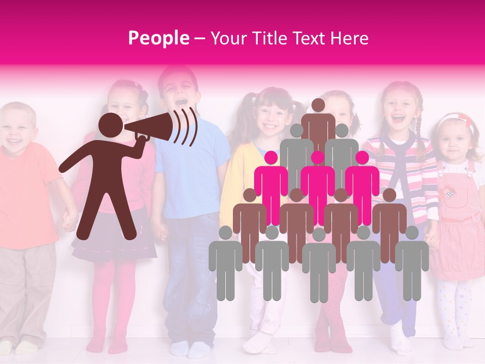 Boys Line Celebration PowerPoint Template