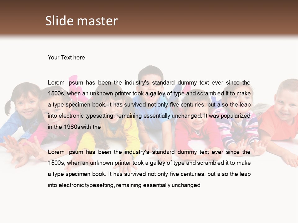 Looking Color Human PowerPoint Template