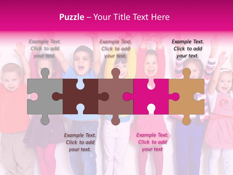 Happiness Excitement Colored PowerPoint Template