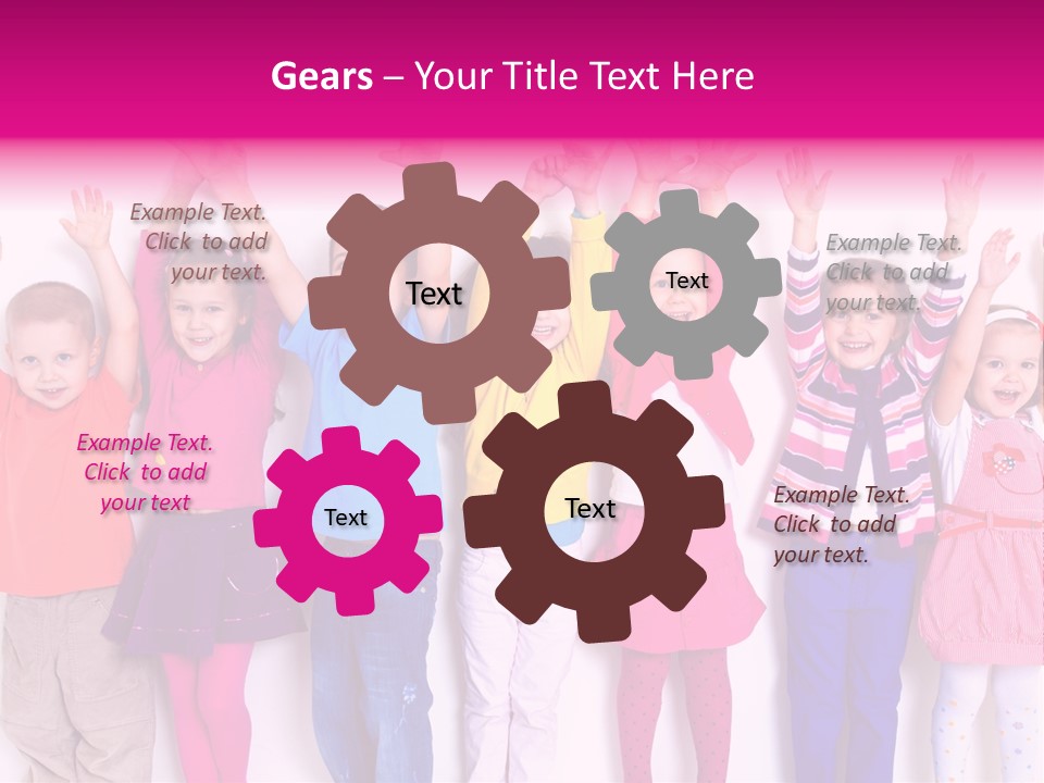 Happiness Excitement Colored PowerPoint Template