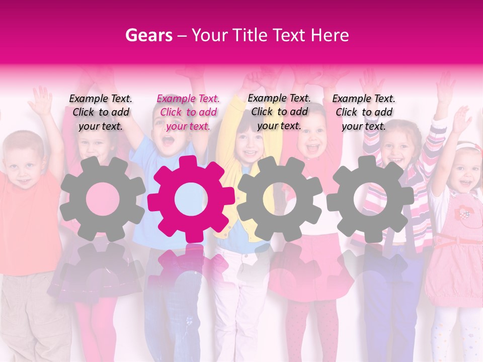 Happiness Excitement Colored PowerPoint Template