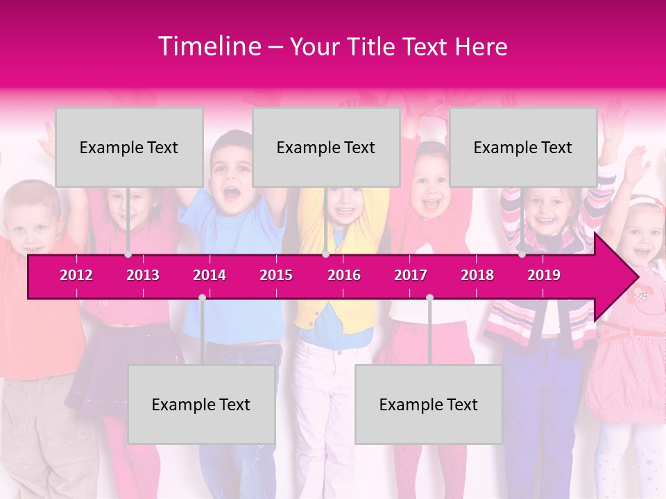 Happiness Excitement Colored PowerPoint Template