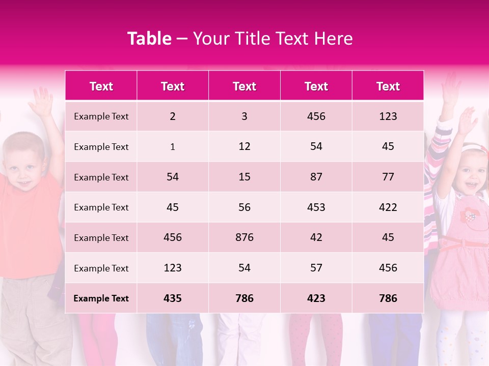 Happiness Excitement Colored PowerPoint Template