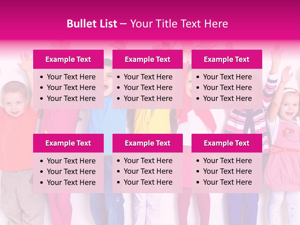 Happiness Excitement Colored PowerPoint Template