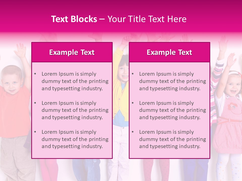 Happiness Excitement Colored PowerPoint Template