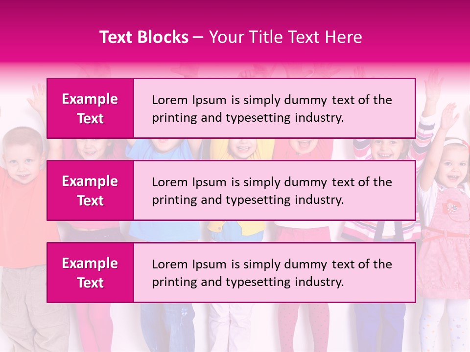 Happiness Excitement Colored PowerPoint Template