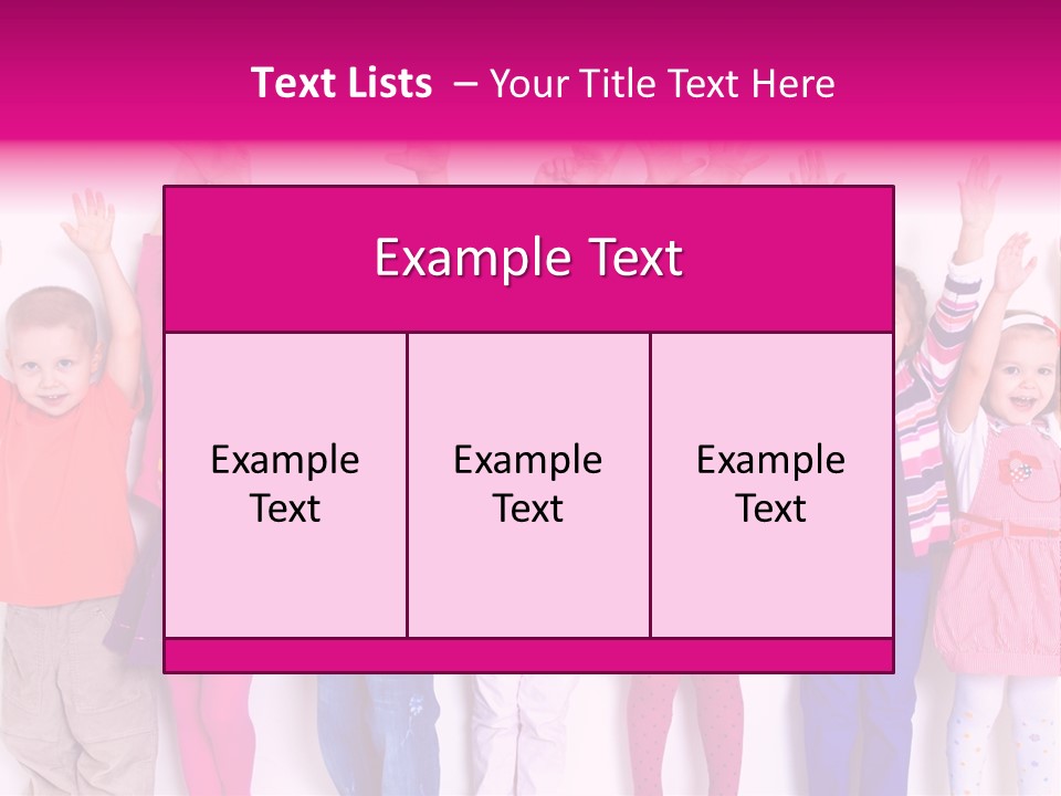 Happiness Excitement Colored PowerPoint Template