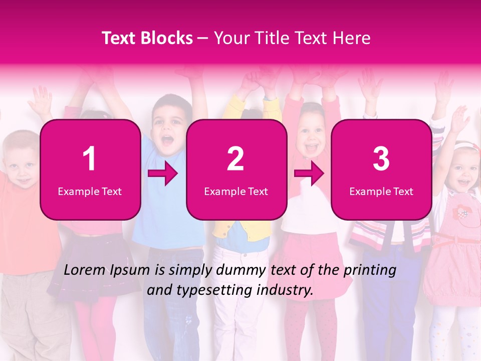 Happiness Excitement Colored PowerPoint Template
