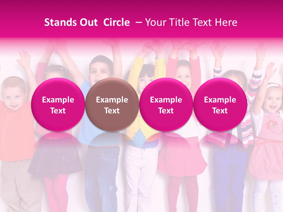 Happiness Excitement Colored PowerPoint Template