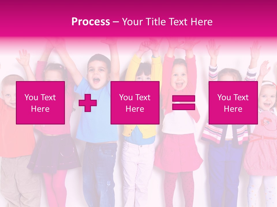 Happiness Excitement Colored PowerPoint Template