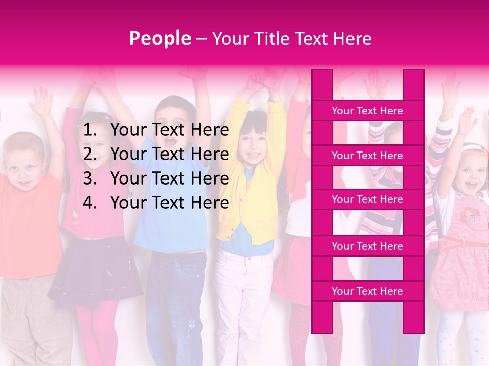 Happiness Excitement Colored PowerPoint Template