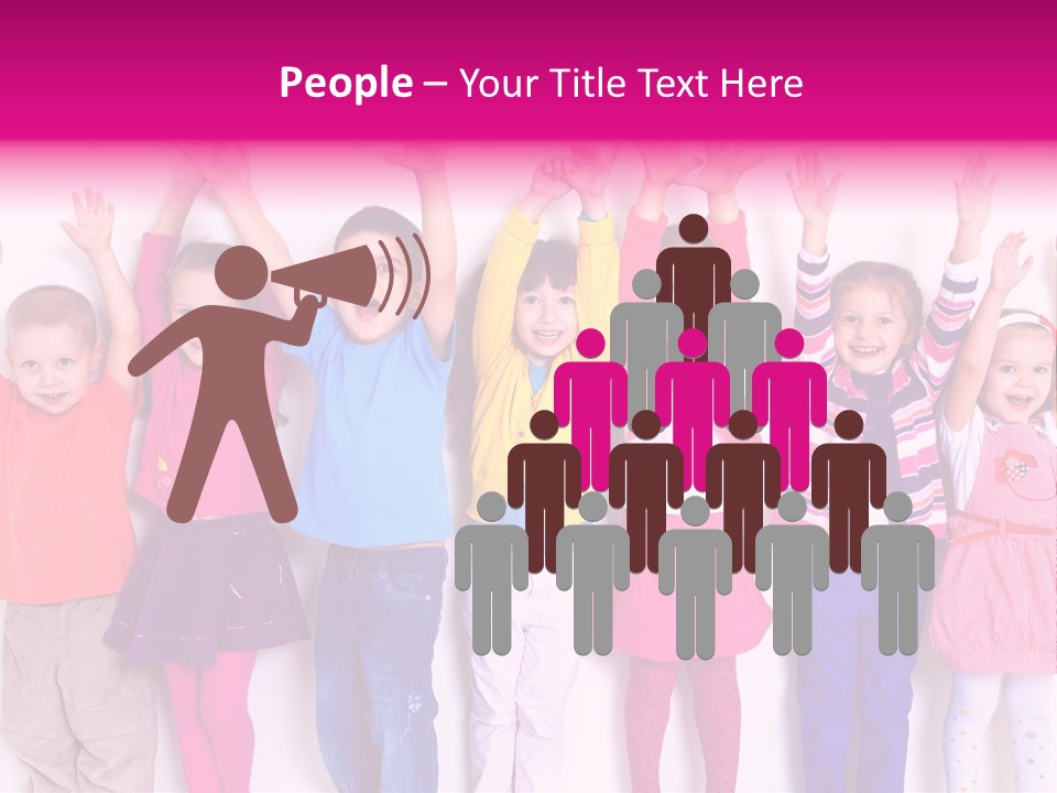 Happiness Excitement Colored PowerPoint Template