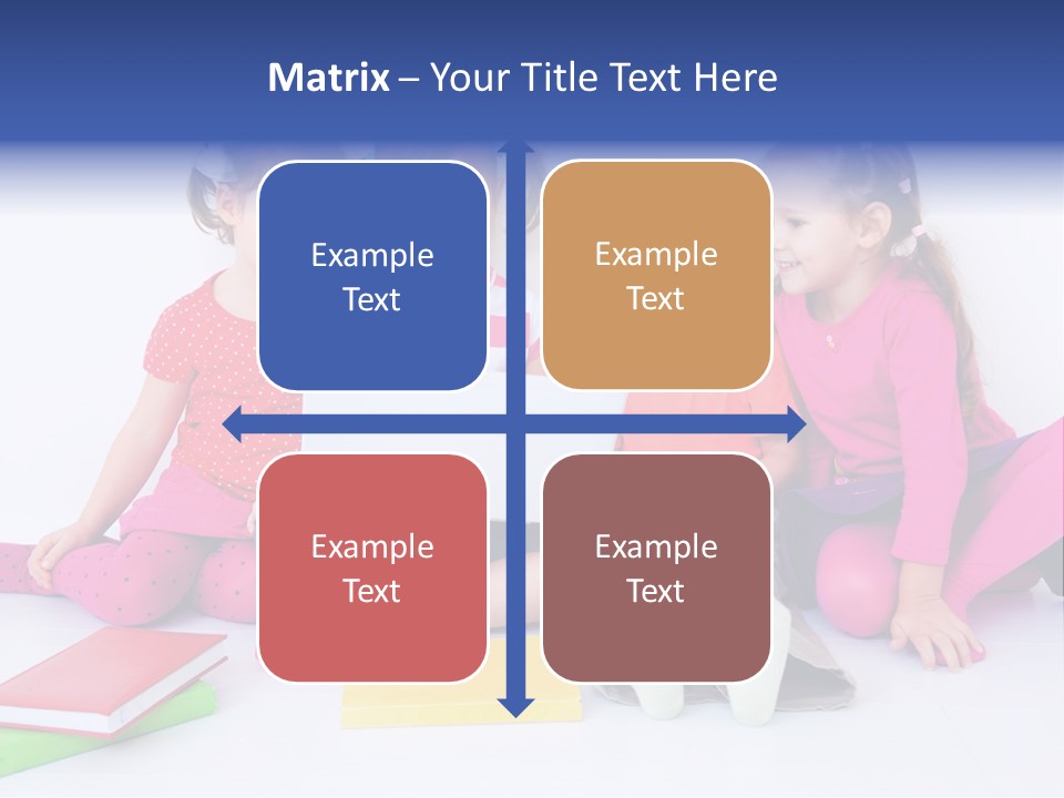 Girls Years Innocence PowerPoint Template