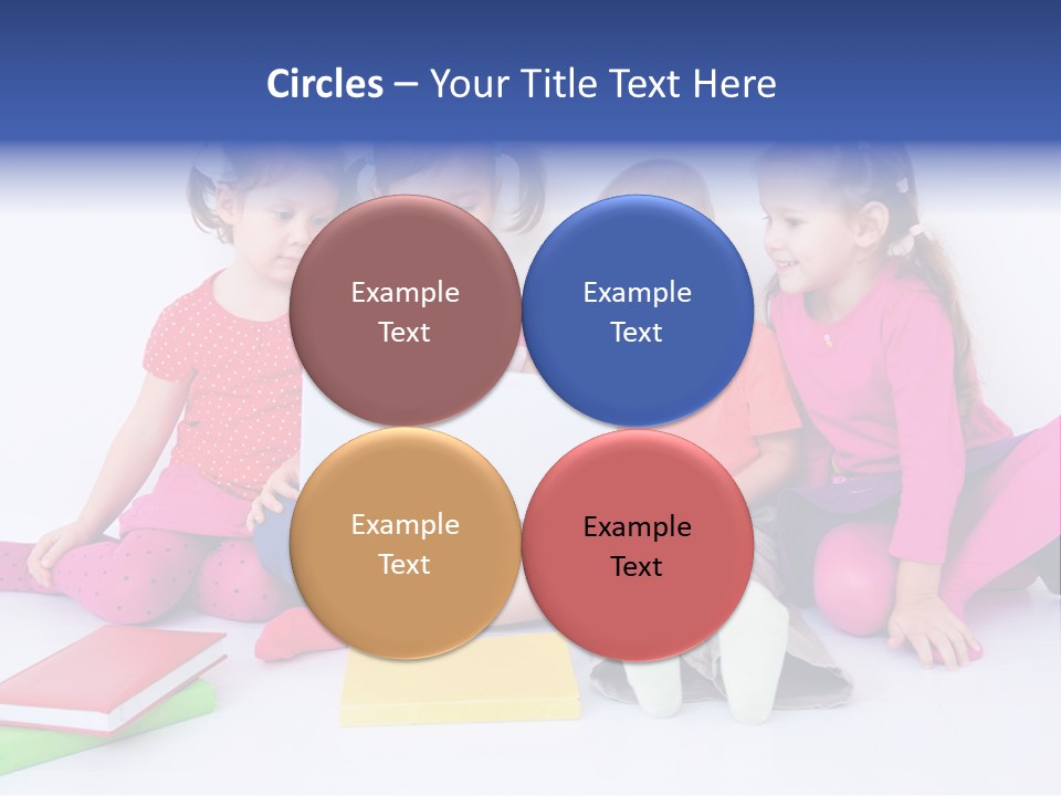 Girls Years Innocence PowerPoint Template