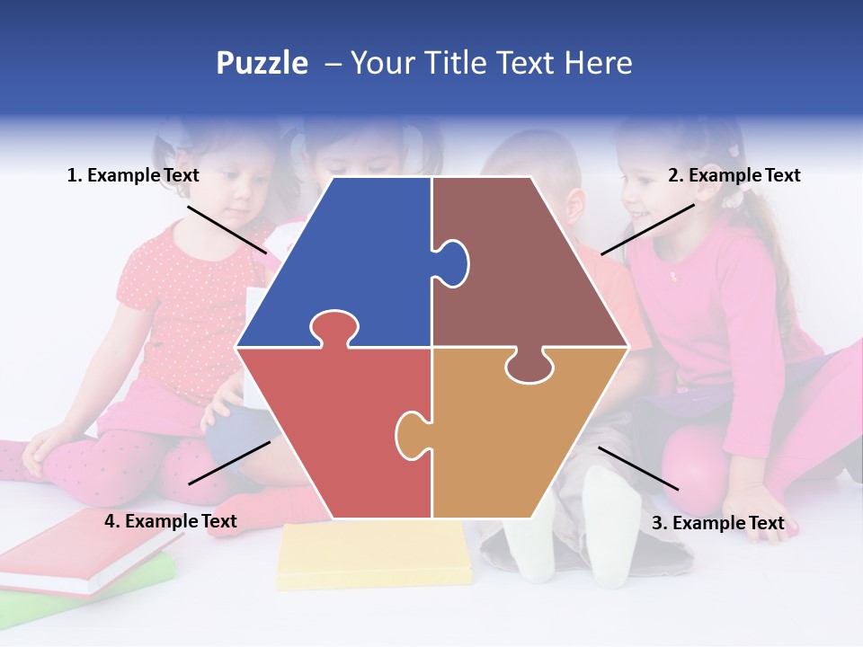 Girls Years Innocence PowerPoint Template