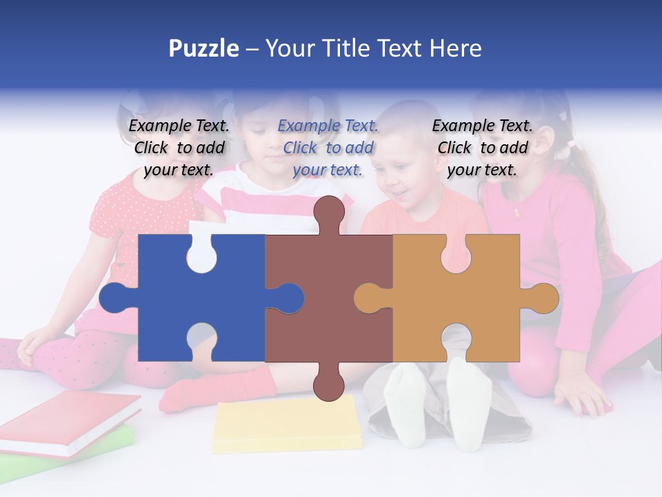 Girls Years Innocence PowerPoint Template