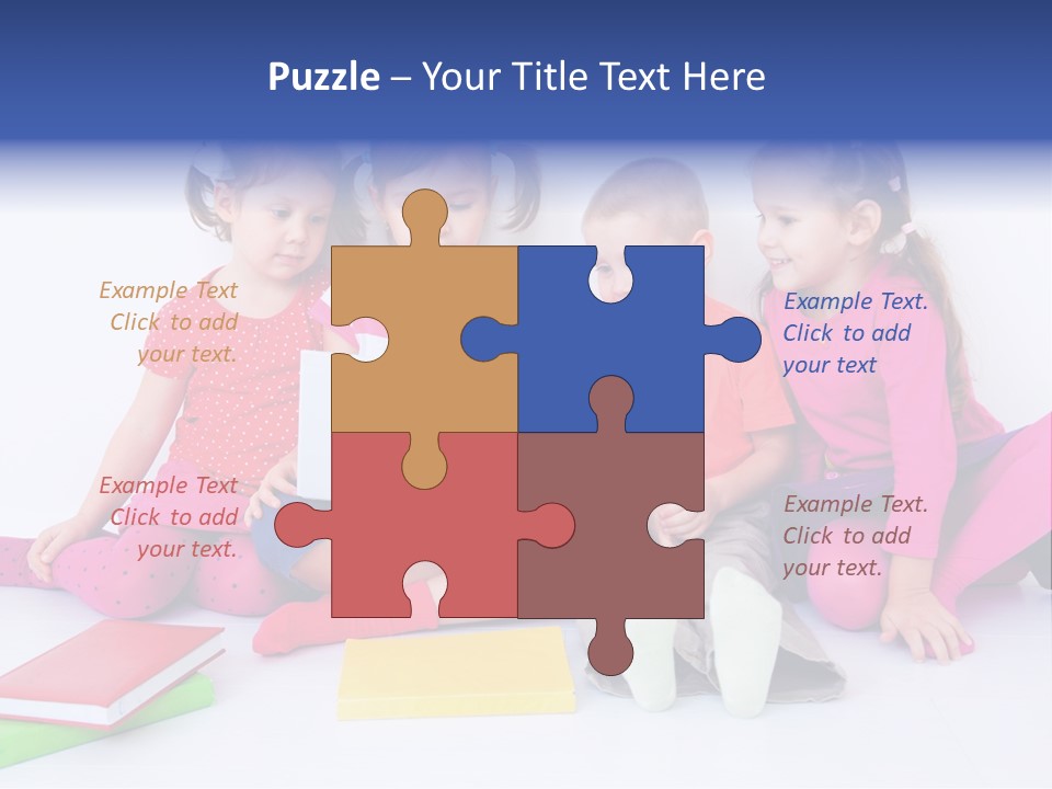 Girls Years Innocence PowerPoint Template