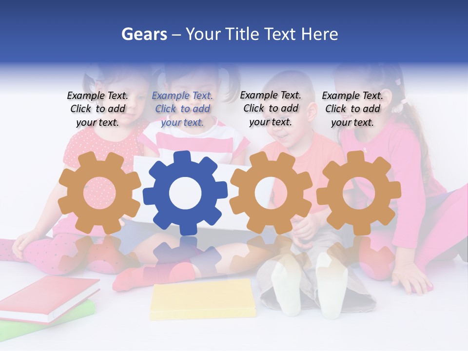 Girls Years Innocence PowerPoint Template