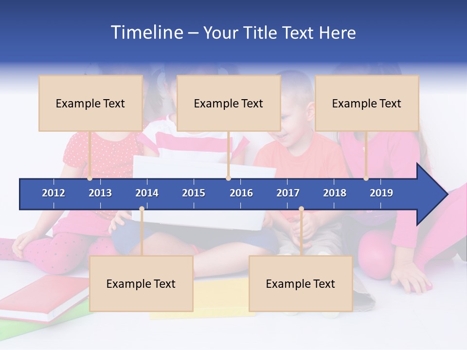 Girls Years Innocence PowerPoint Template