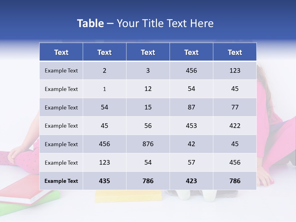 Girls Years Innocence PowerPoint Template
