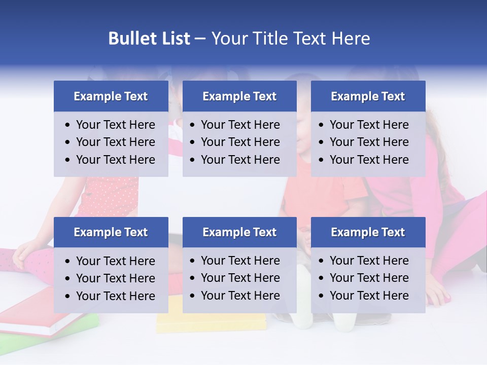 Girls Years Innocence PowerPoint Template