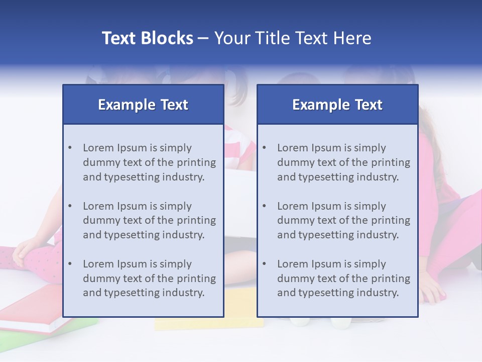 Girls Years Innocence PowerPoint Template