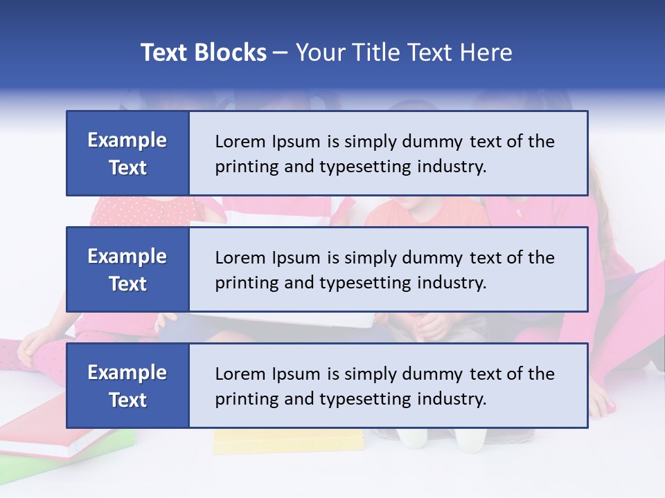 Girls Years Innocence PowerPoint Template